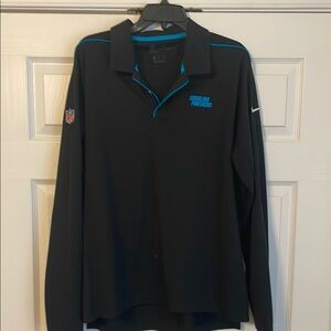Nike Carolina panthers long sleeve polo